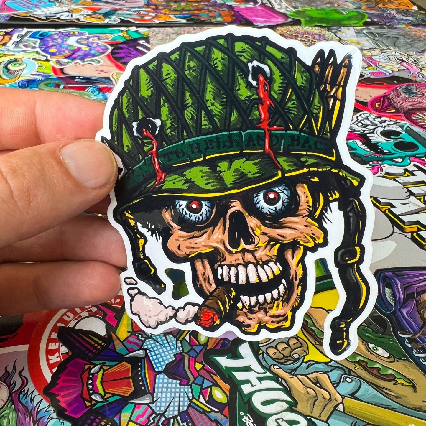 Army Skull Sticker - Sticker Savages