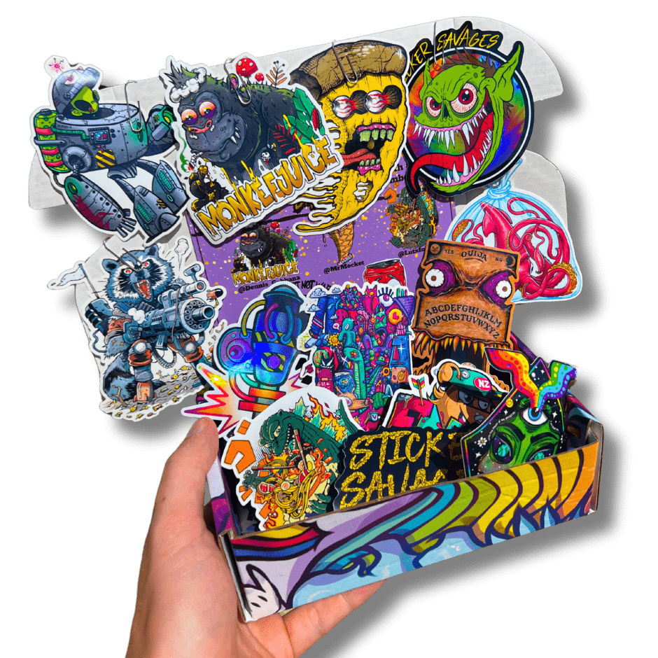 Exclusive Box of Stickers from Previous Months - Sticker Savages
